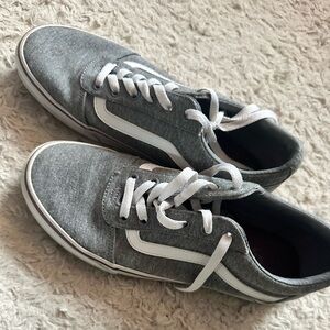 Gray and White Vans